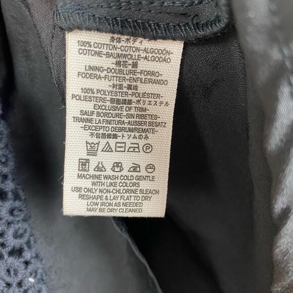 Free People So Sweetly Halter Dress Eyelet Black Womens Size 2 - Picture 8 of 12